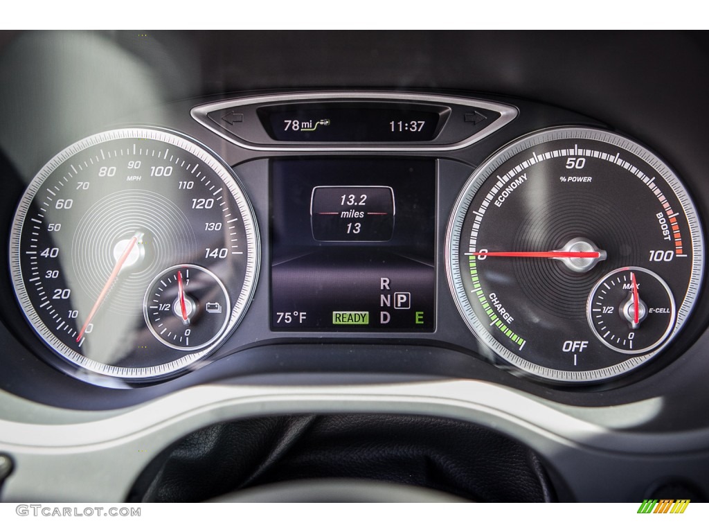 2015 Mercedes-Benz B Electric Drive Gauges Photo #104357196