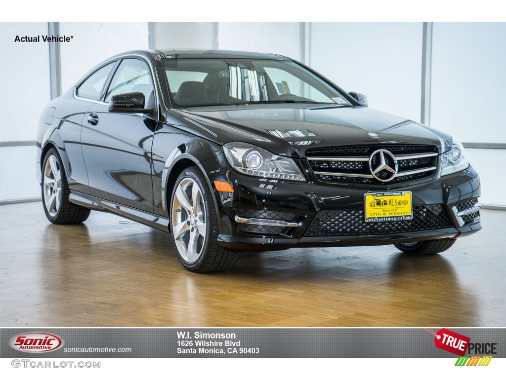 2015 C 350 Coupe - Black / Black photo #1