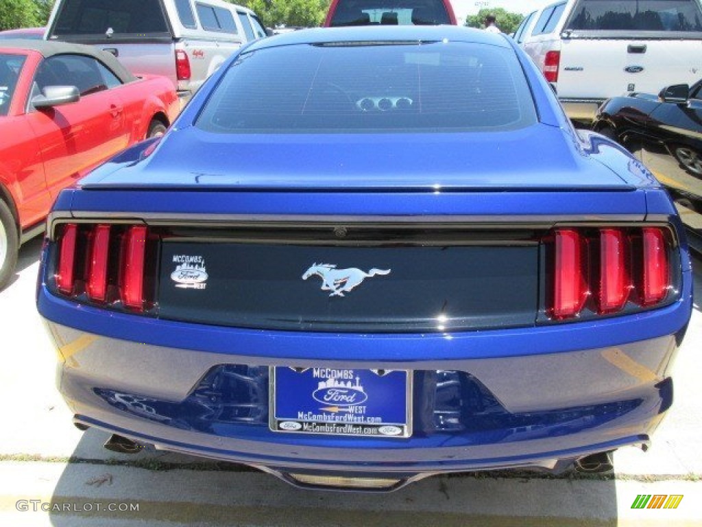 2015 Mustang EcoBoost Coupe - Deep Impact Blue Metallic / Ebony photo #9