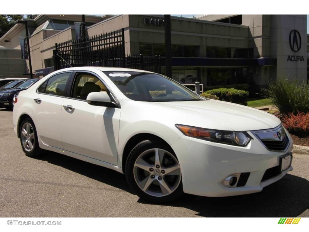 2012 TSX Sedan - Bellanova White Pearl / Parchment photo #1