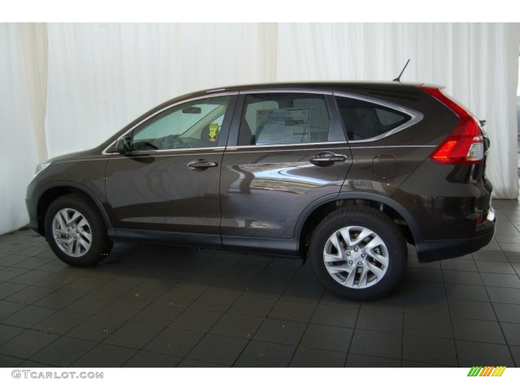 2015 CR-V EX - Kona Coffee Metallic / Black photo #8