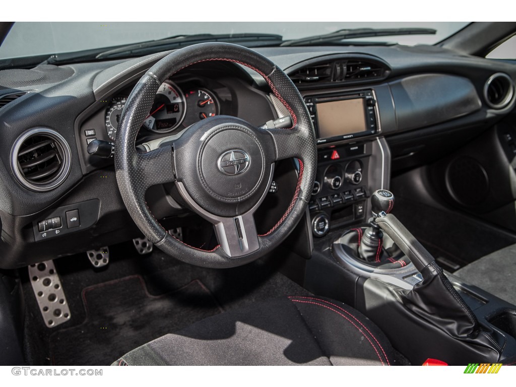 2013 Scion FR-S Sport Coupe Black/Red Accents Dashboard Photo #104367603