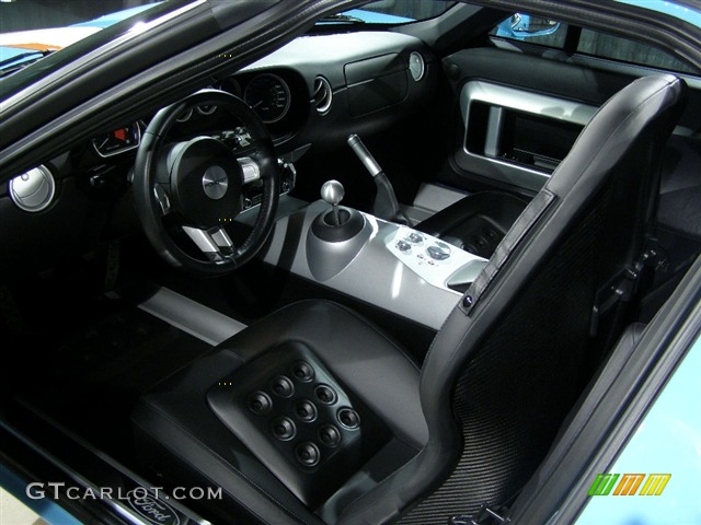 Ebony Black Interior 2006 Ford GT Heritage Photo #104369
