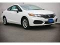 Taffeta White 2015 Honda Civic LX Coupe