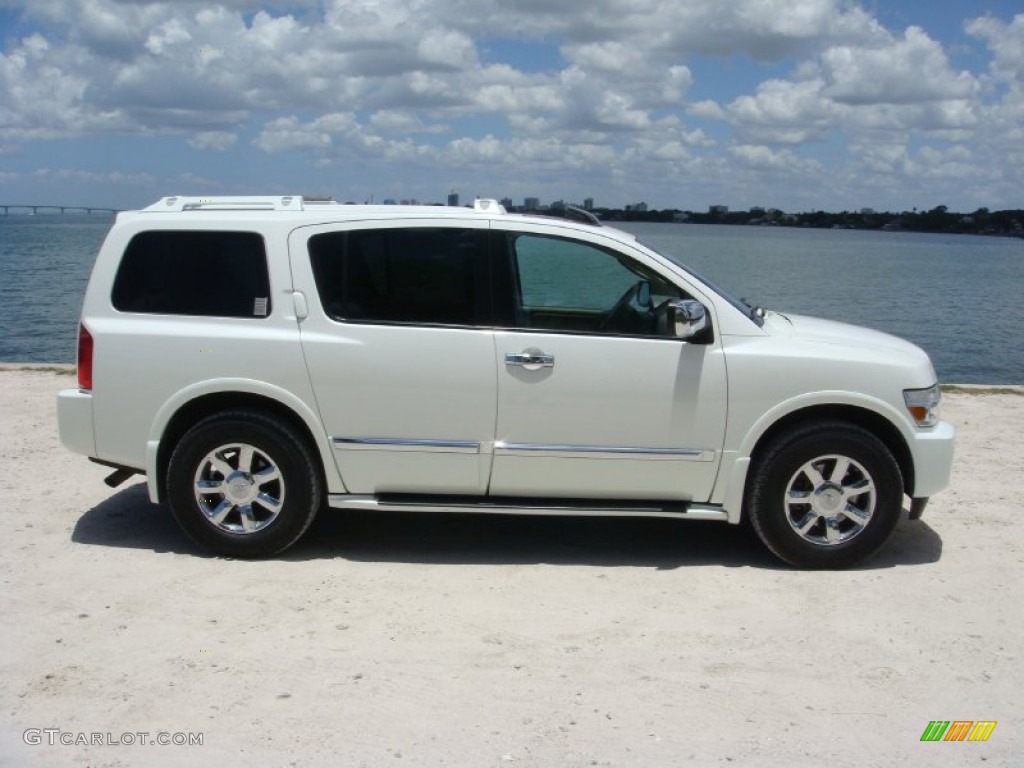 2007 QX 56 4WD - Tuscan Pearl / Willow Beige photo #8