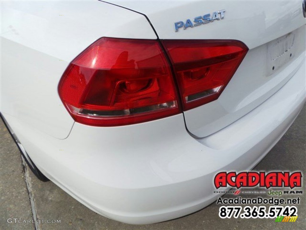 2012 Passat 2.5L SE - Candy White / Cornsilk Beige photo #5