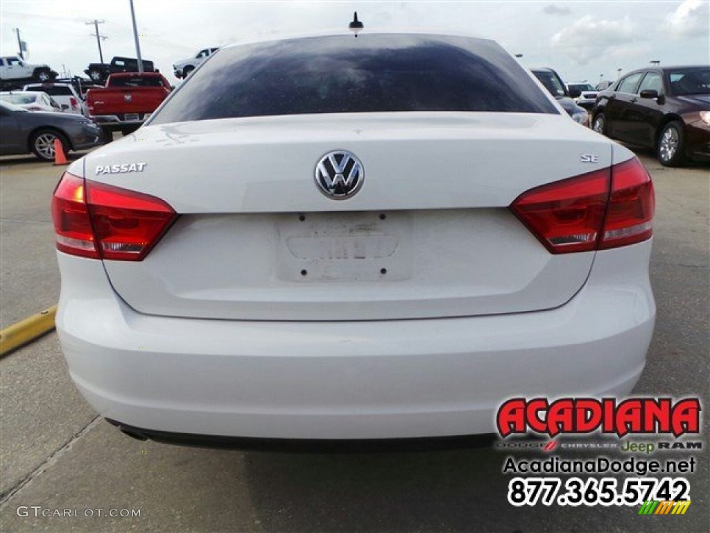 2012 Passat 2.5L SE - Candy White / Cornsilk Beige photo #6