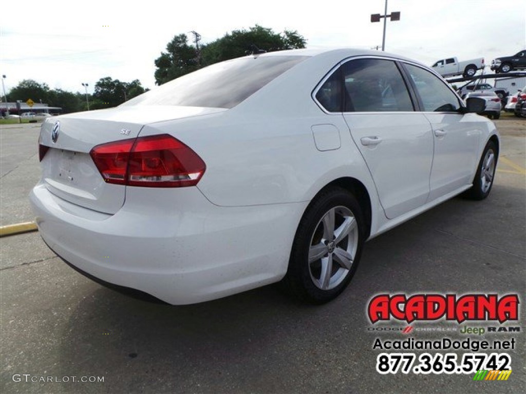 2012 Passat 2.5L SE - Candy White / Cornsilk Beige photo #8