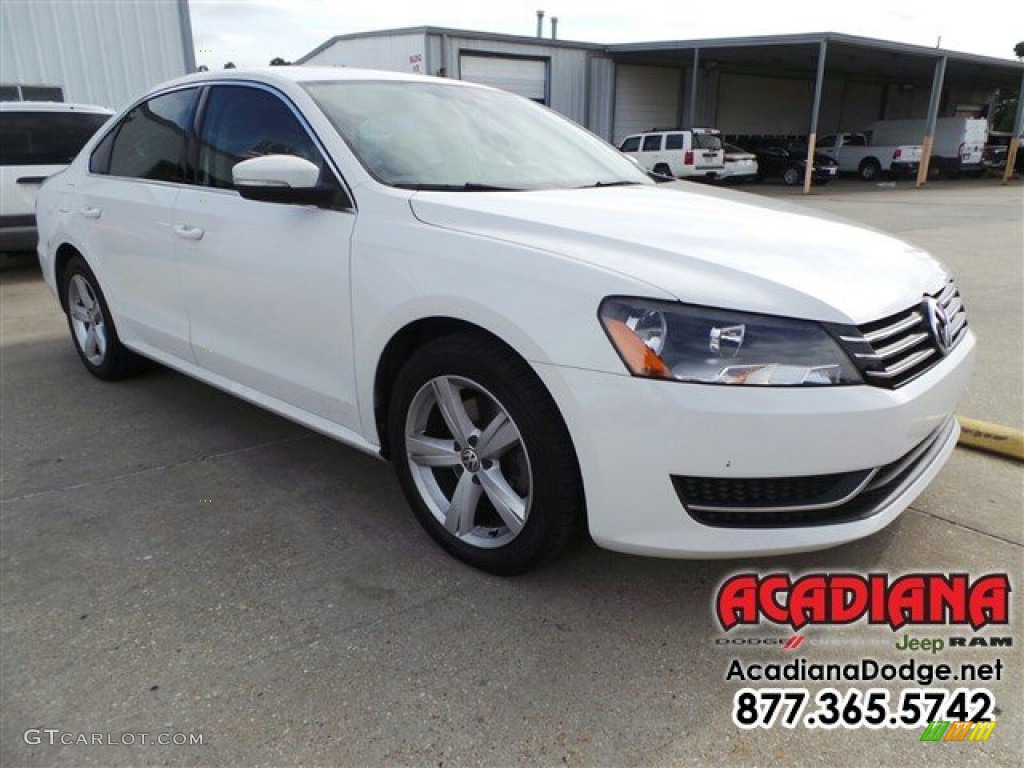2012 Passat 2.5L SE - Candy White / Cornsilk Beige photo #11