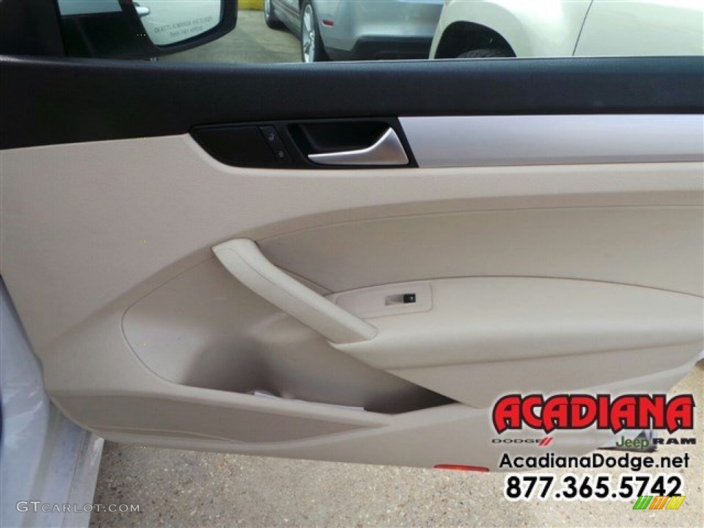 2012 Passat 2.5L SE - Candy White / Cornsilk Beige photo #24