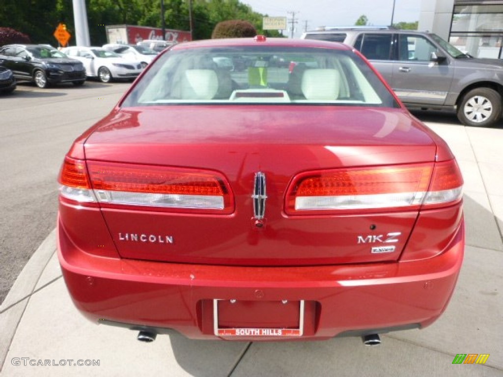 2012 MKZ AWD - Red Candy Metallic / Cashmere photo #4