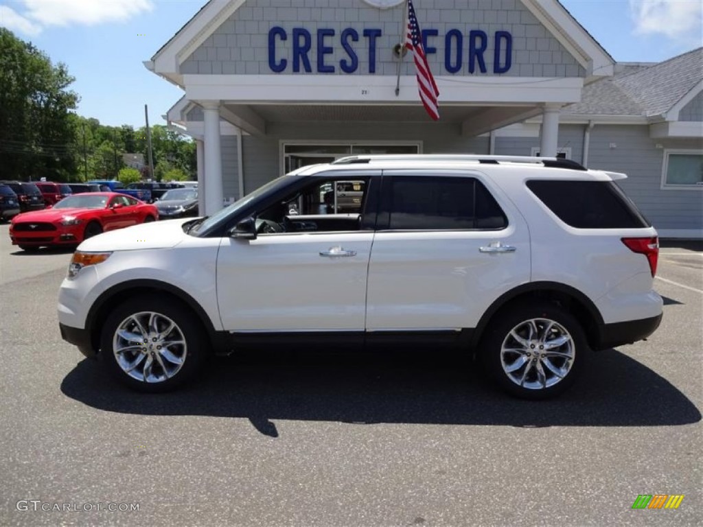 2015 Explorer XLT 4WD - White Platinum / Charcoal Black photo #4