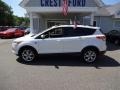 2013 White Platinum Metallic Tri-Coat Ford Escape SEL 2.0L EcoBoost 4WD  photo #4