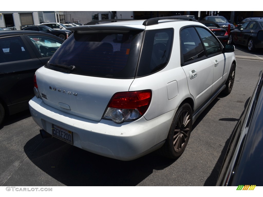 2004 Impreza WRX Sport Wagon - Aspen White / Dark Gray photo #5