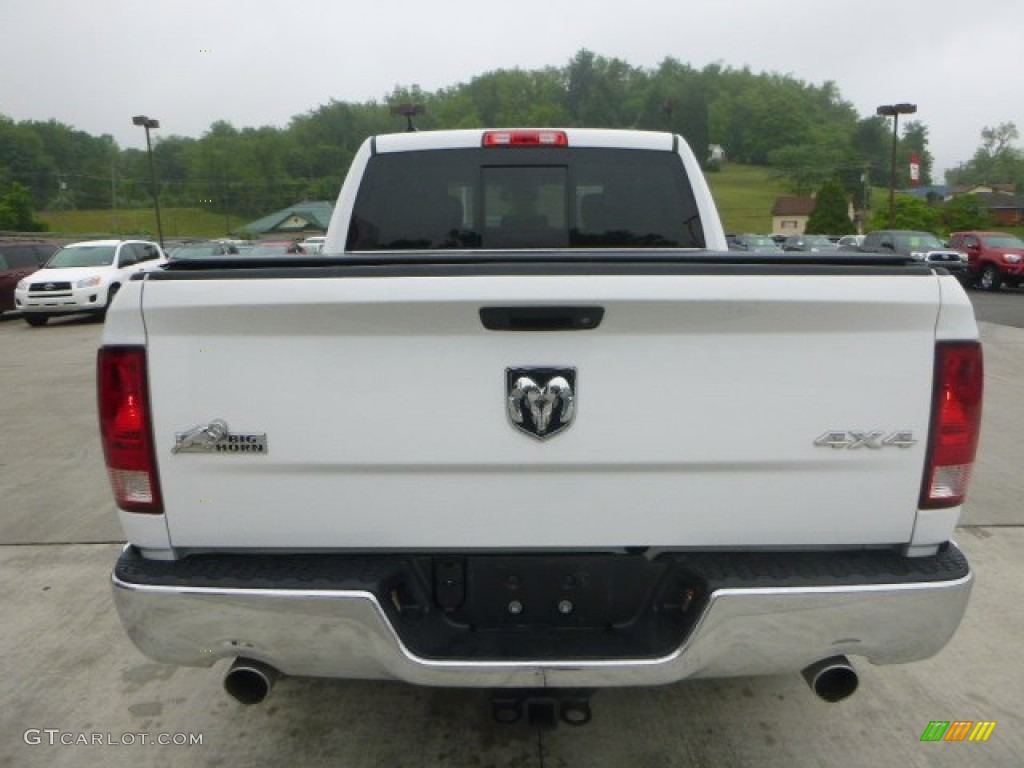 2013 1500 SLT Crew Cab 4x4 - Bright White / Black/Diesel Gray photo #5