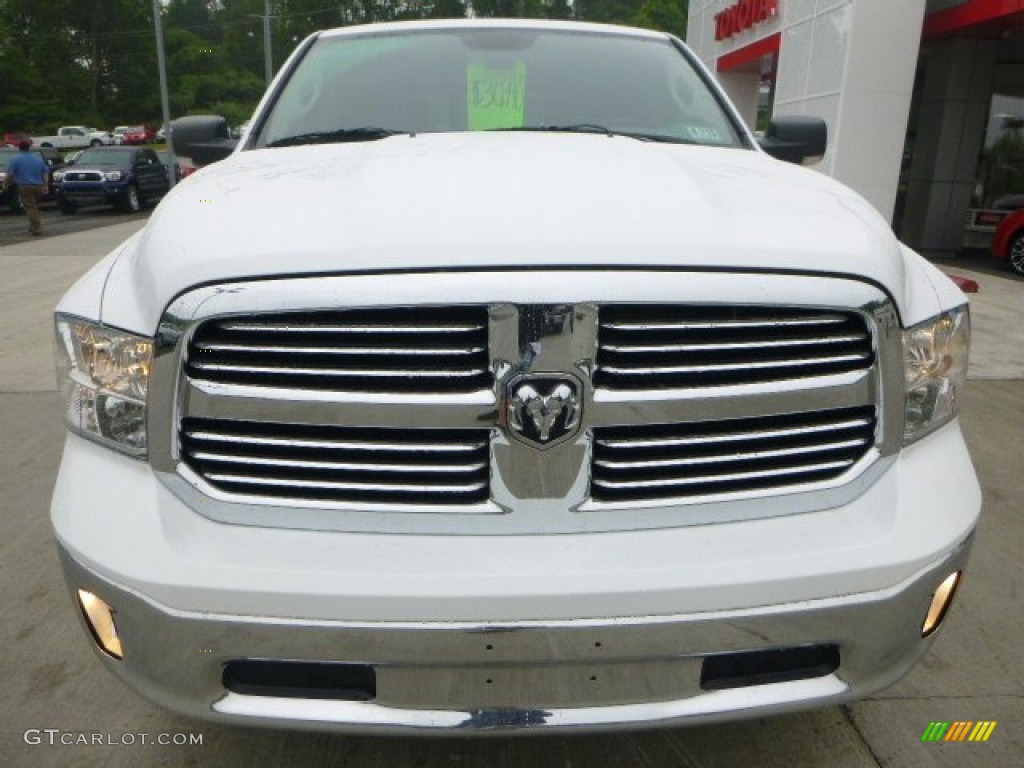 2013 1500 SLT Crew Cab 4x4 - Bright White / Black/Diesel Gray photo #10