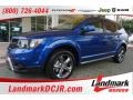 2015 Blue Streak Pearl Dodge Journey Crossroad  photo #1