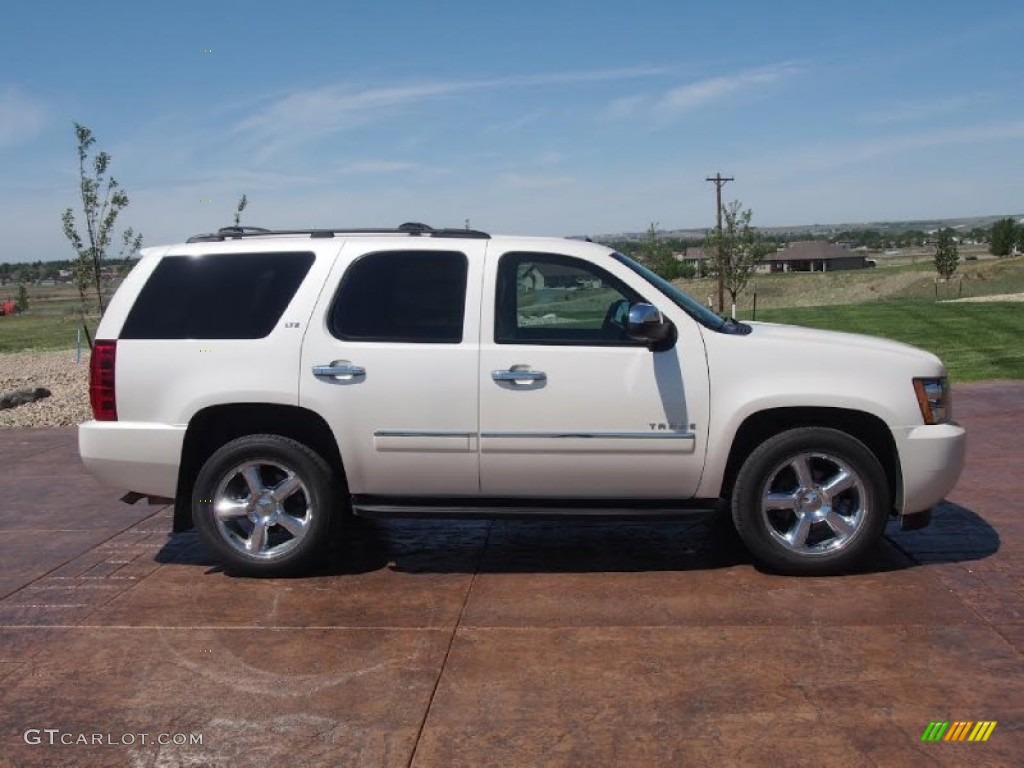 2011 Tahoe LTZ 4x4 - White Diamond Tricoat / Light Cashmere/Dark Cashmere photo #3