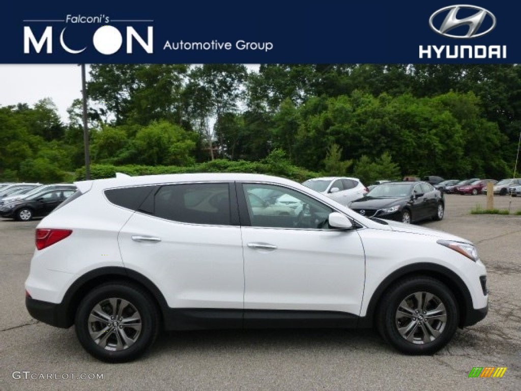 2015 Santa Fe Sport 2.4 AWD - Frost White Pearl / Gray photo #1