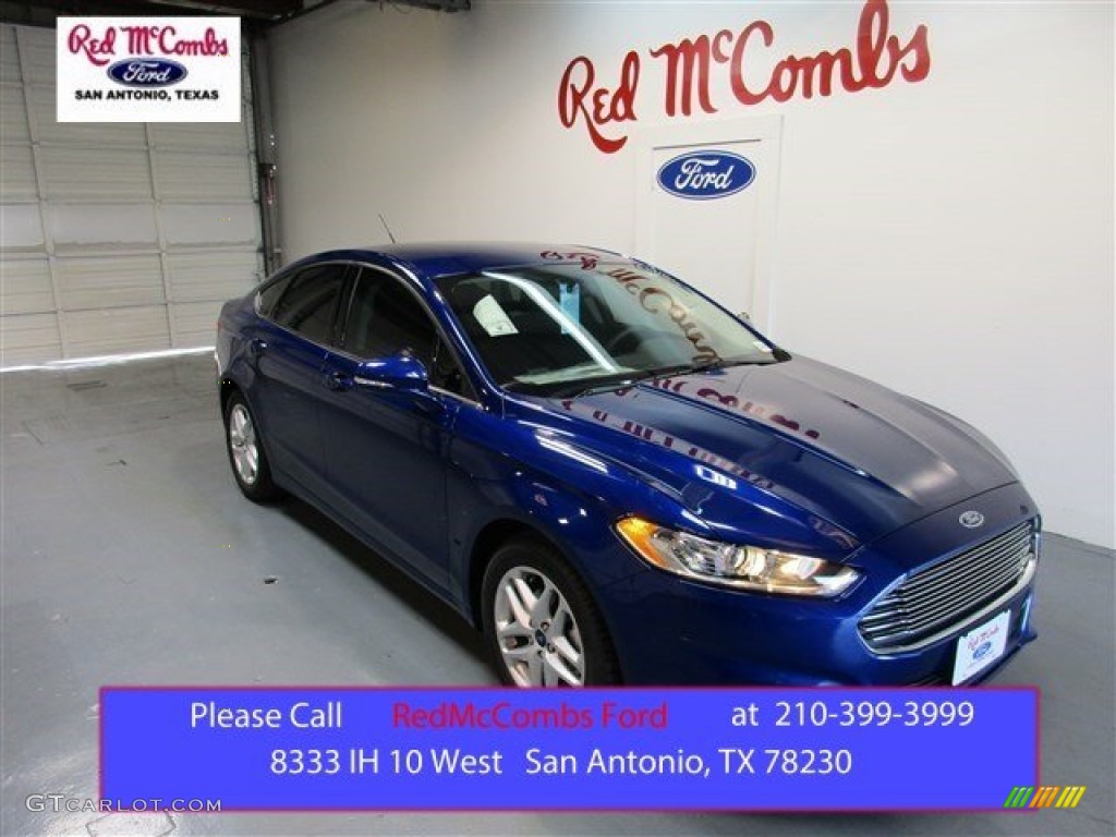 2016 Fusion SE - Deep Impact Blue Metallic / Charcoal Black photo #1