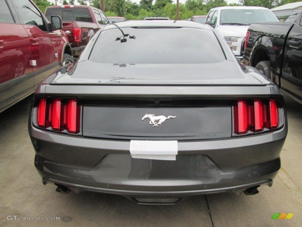 2015 Mustang EcoBoost Coupe - Magnetic Metallic / Ebony photo #4