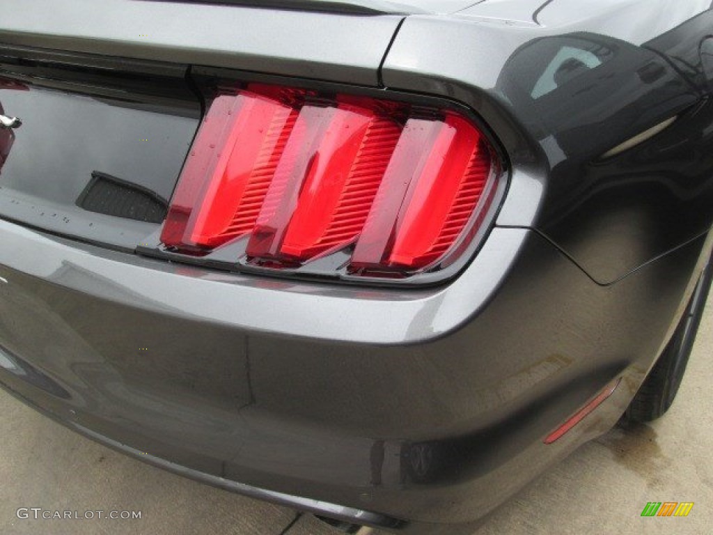 2015 Mustang EcoBoost Coupe - Magnetic Metallic / Ebony photo #6