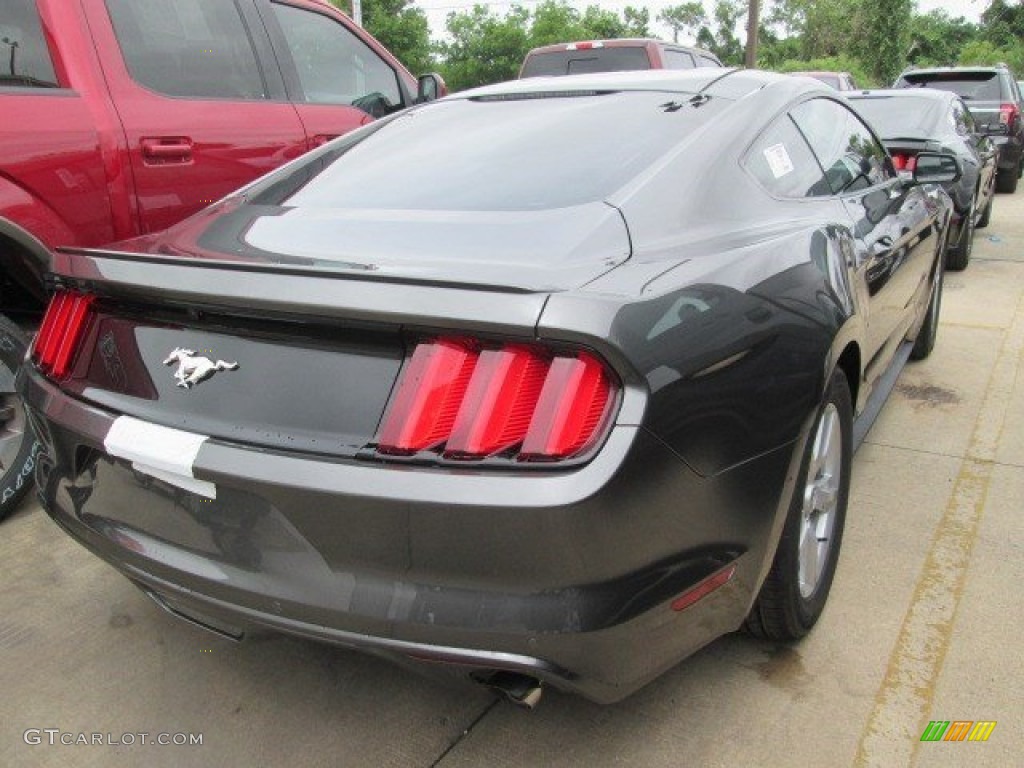 2015 Mustang EcoBoost Coupe - Magnetic Metallic / Ebony photo #7