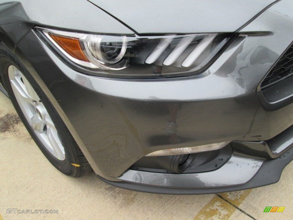 2015 Mustang EcoBoost Coupe - Magnetic Metallic / Ebony photo #11