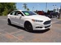 2016 White Platinum Tri-Coat Metallic Ford Fusion SE  photo #3