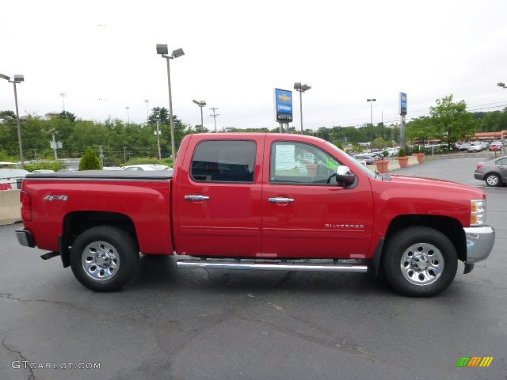 2012 Silverado 1500 LS Crew Cab 4x4 - Victory Red / Dark Titanium photo #6