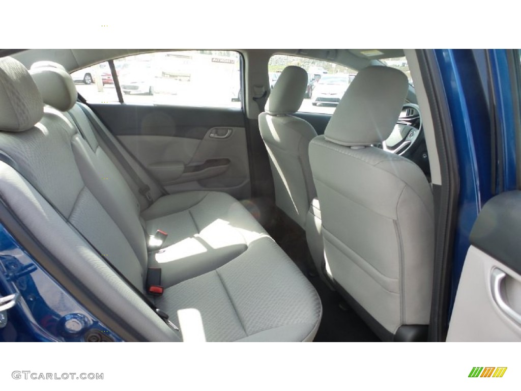 2015 Civic LX Sedan - Dyno Blue Pearl / Gray photo #15
