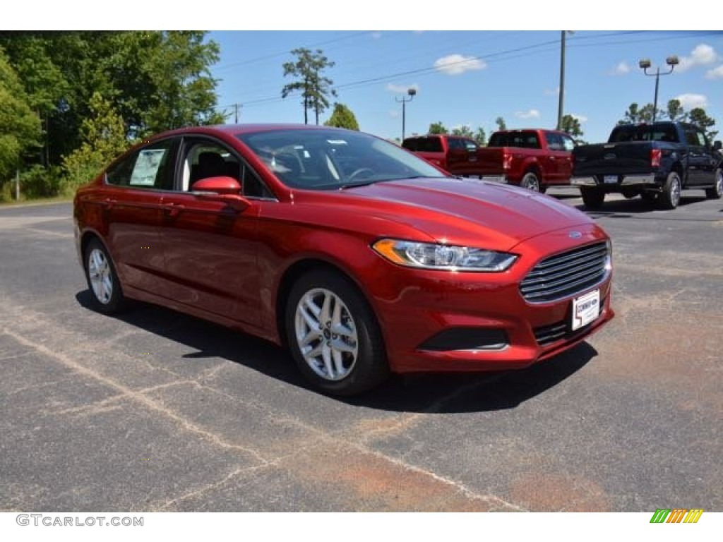 2015 Fusion SE - Ruby Red Metallic / Charcoal Black photo #3