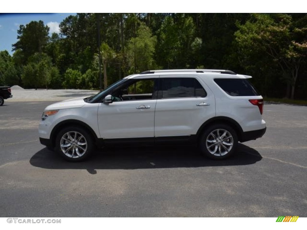 2015 Explorer Limited - Oxford White / Medium Light Stone photo #9
