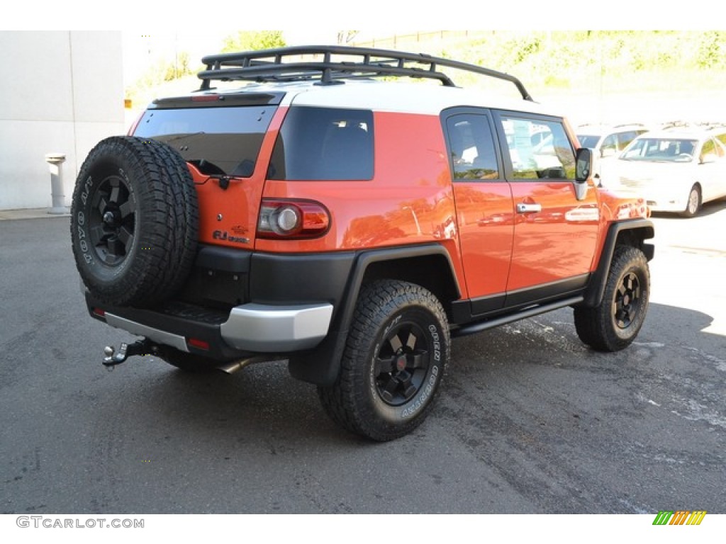 2014 FJ Cruiser 4WD - Magma Orange / Dark Charcoal photo #2