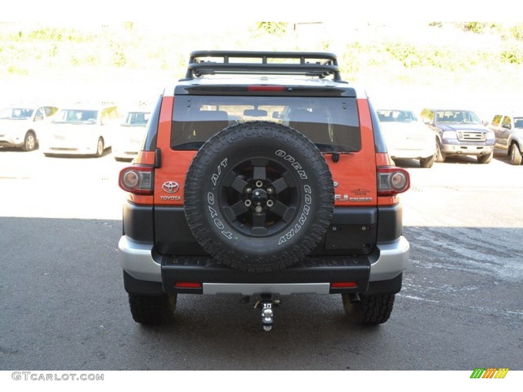 2014 FJ Cruiser 4WD - Magma Orange / Dark Charcoal photo #3