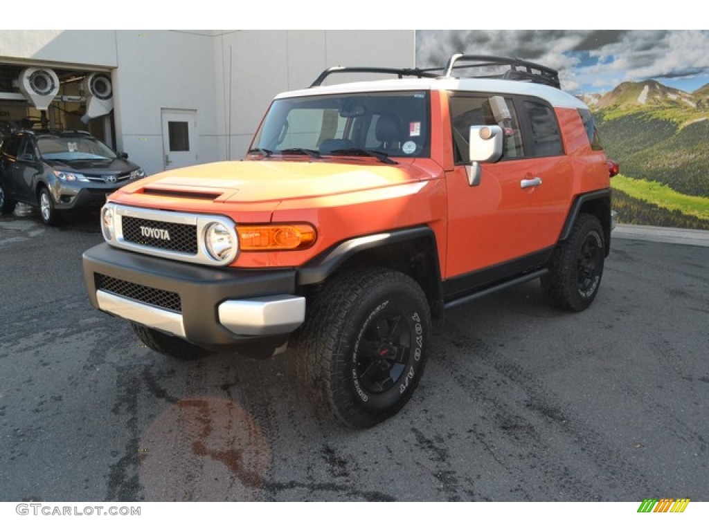 Magma Orange 2014 Toyota FJ Cruiser 4WD Exterior Photo #104395995