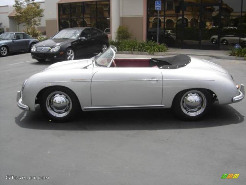 1956 356 Speedster ReCreation - Silver / Cabernet photo #2