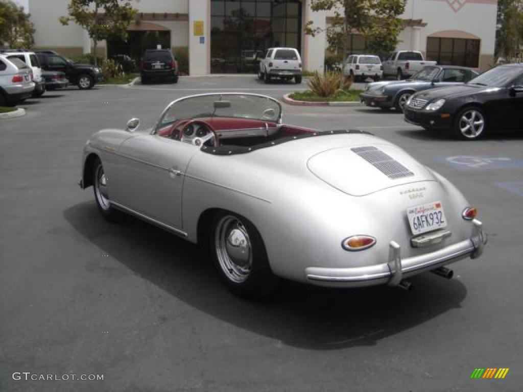 1956 356 Speedster ReCreation - Silver / Cabernet photo #3