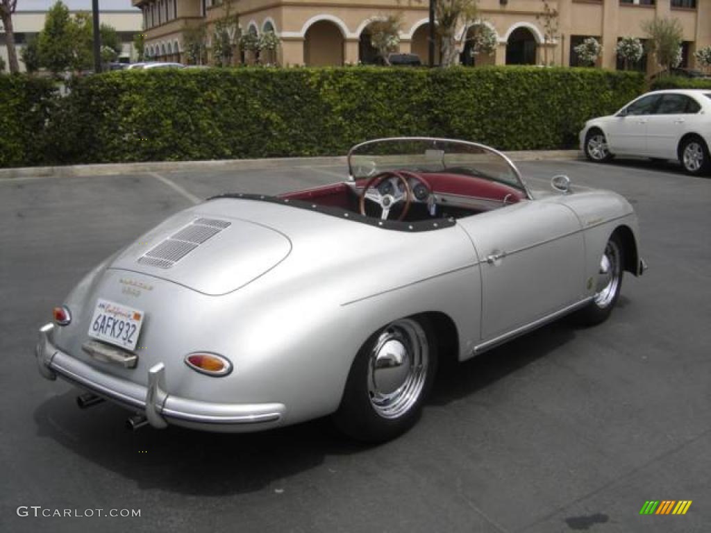 1956 356 Speedster ReCreation - Silver / Cabernet photo #4