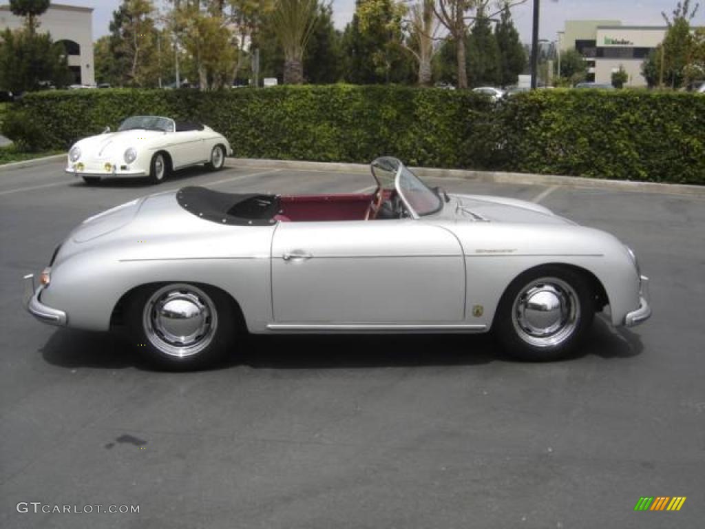 1956 356 Speedster ReCreation - Silver / Cabernet photo #5