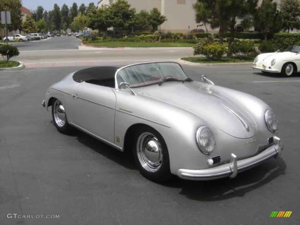 1956 356 Speedster ReCreation - Silver / Cabernet photo #6