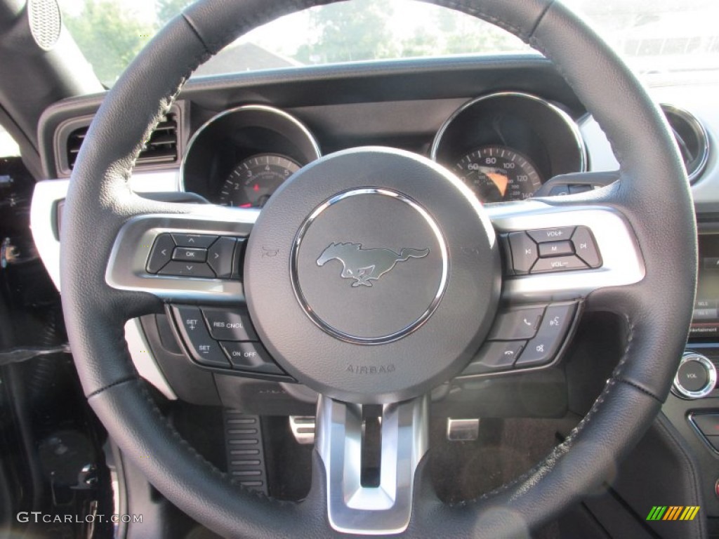 2015 Mustang GT Premium Coupe - Black / Ebony photo #28