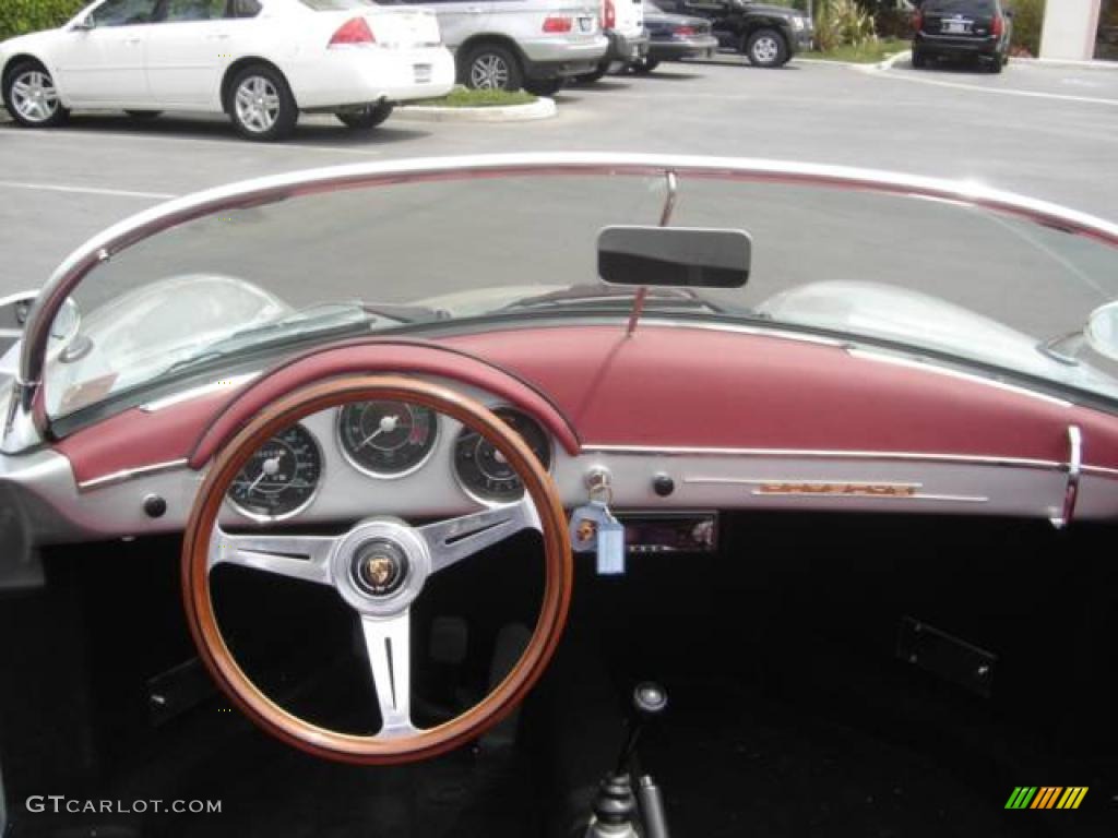 1956 356 Speedster ReCreation - Silver / Cabernet photo #14