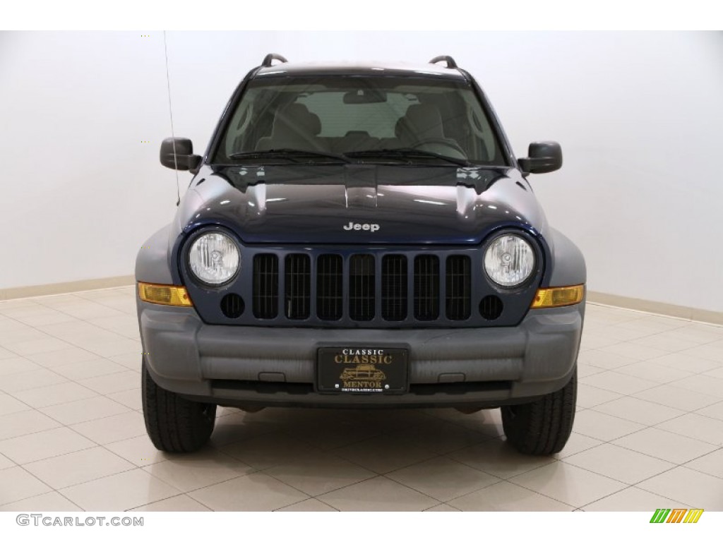 2005 Liberty Sport 4x4 - Patriot Blue Pearl / Khaki photo #2