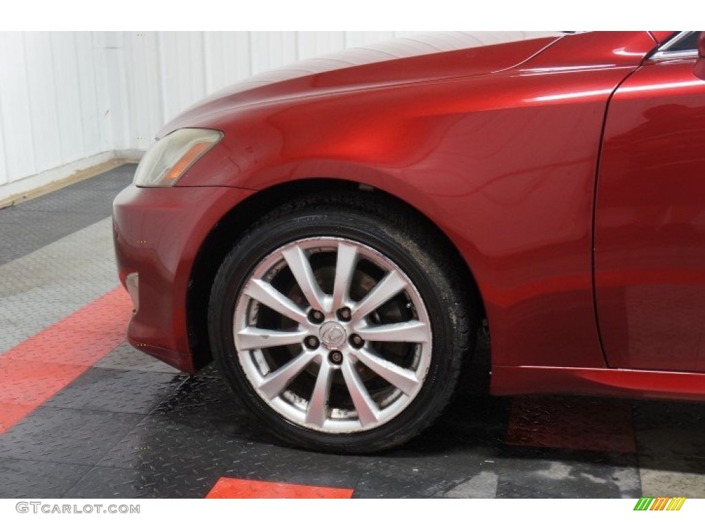 2006 IS 250 AWD - Matador Red Mica / Black photo #66