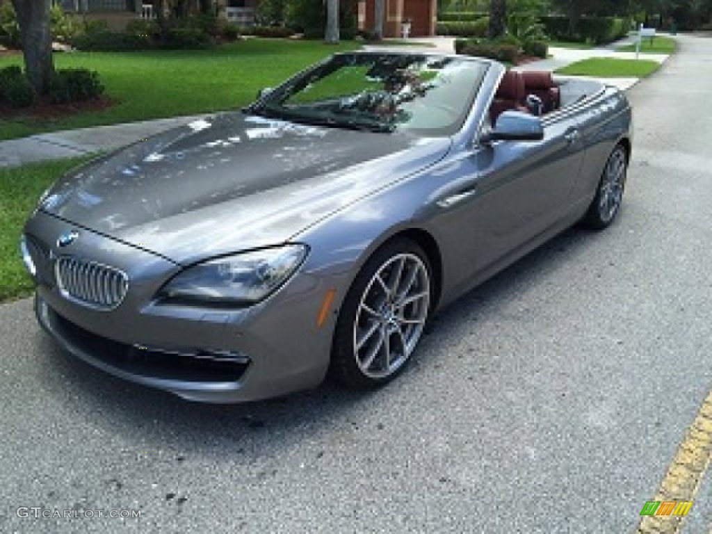 2012 6 Series 650i Convertible - Space Gray Metallic / Vermillion Red Nappa Leather photo #1