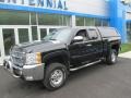 2008 Black Chevrolet Silverado 2500HD LT Extended Cab 4x4  photo #1