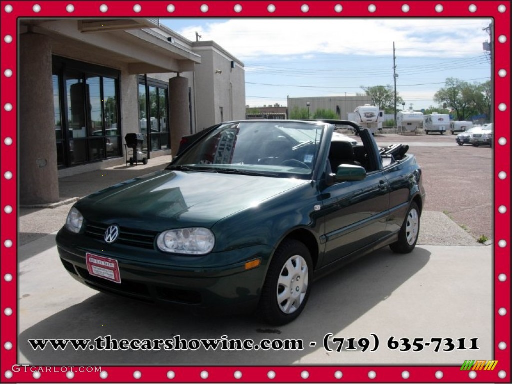 2001 Cabrio GLS - Bright Green Pearl / Black photo #1