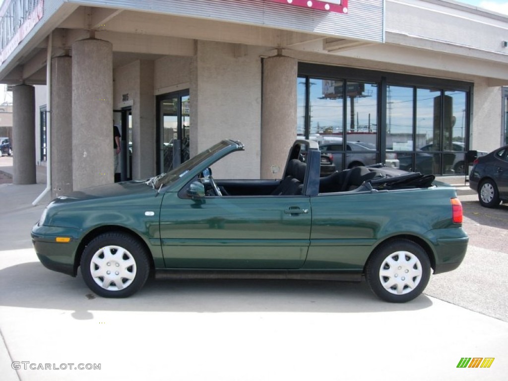 2001 Cabrio GLS - Bright Green Pearl / Black photo #2