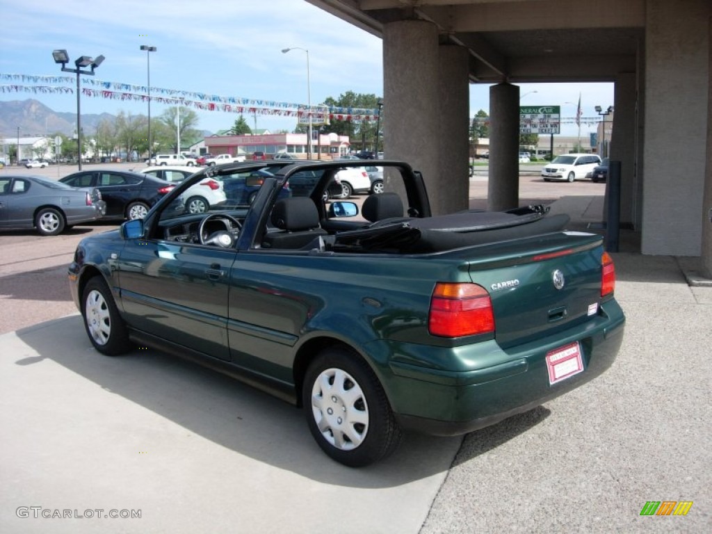 2001 Cabrio GLS - Bright Green Pearl / Black photo #3